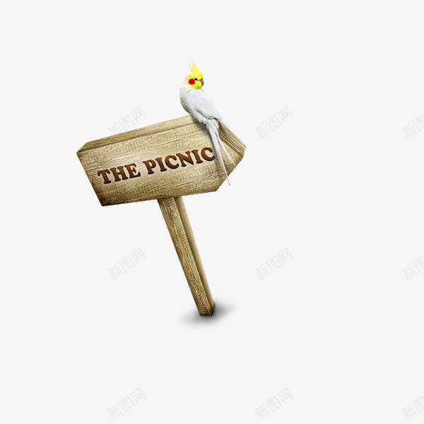 路牌上的鹦鹉png免抠素材_88icon https://88icon.com picnic the 动物 告示牌 木刻文字 木头 木牌 白色小鸟 英文字母 路牌 鹦鹉