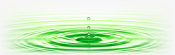 绿色环保水滴装饰素材