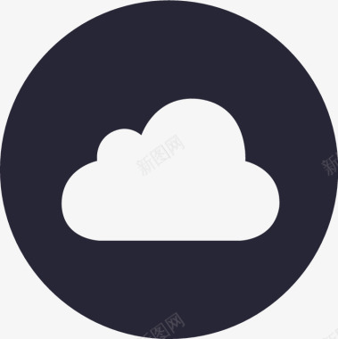 一朵云云服务平台矢量图图标图标