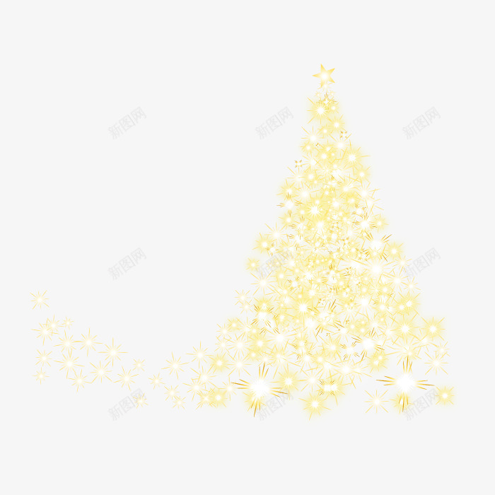 闪亮的圣诞树png免抠素材_88icon https://88icon.com 圣诞节元素 星星 闪亮的圣诞树
