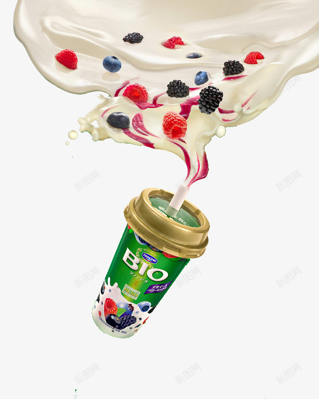酸奶png免抠素材_88icon https://88icon.com 创意牛奶素材 果粒 水果颗粒 漂浮 牛奶