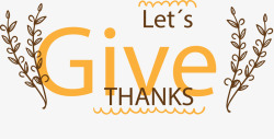 感恩节标签褐色感恩节标志高清图片