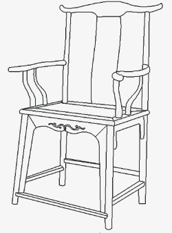 椅子线描稿素材