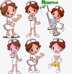 卡通人物护士素材