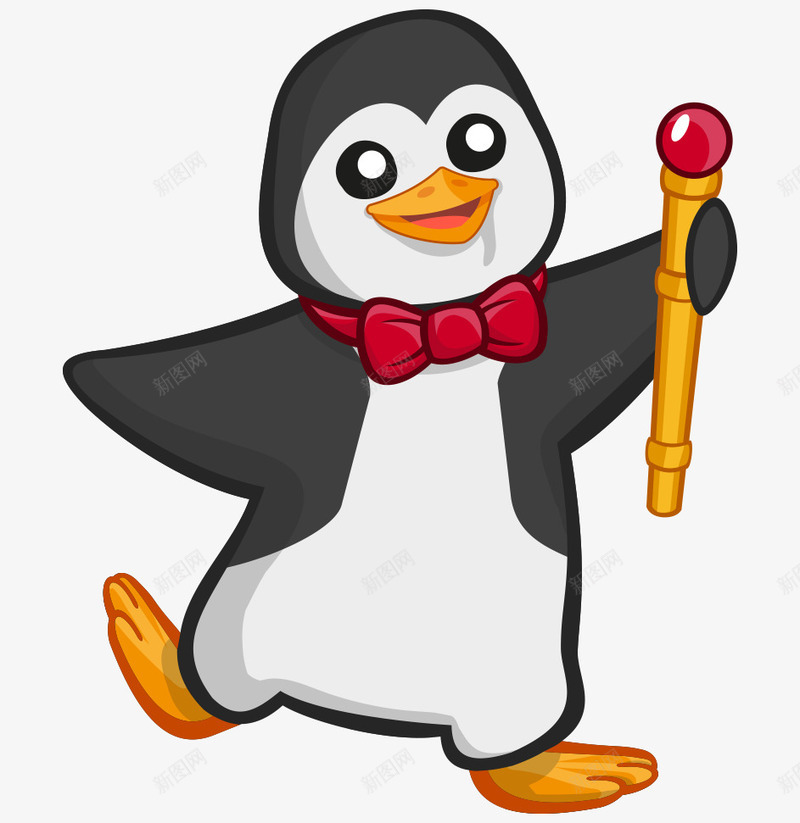 卡通手绘可爱跳舞企鹅png免抠素材_88icon https://88icon.com 卡通的动物 可爱的企鹅 手绘的企鹅 跳舞的企鹅