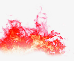 红色梦幻火焰效果元素素材