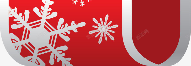 红色雪花标签png免抠素材_88icon https://88icon.com 冬季横幅 圣诞节 红色标签 节日徽章 装饰图案 雪花图案