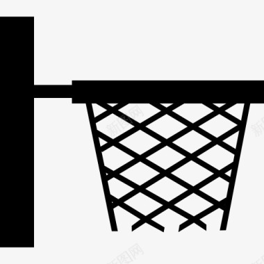 篮球筐体育学院篮球筐侧视图类图标图标