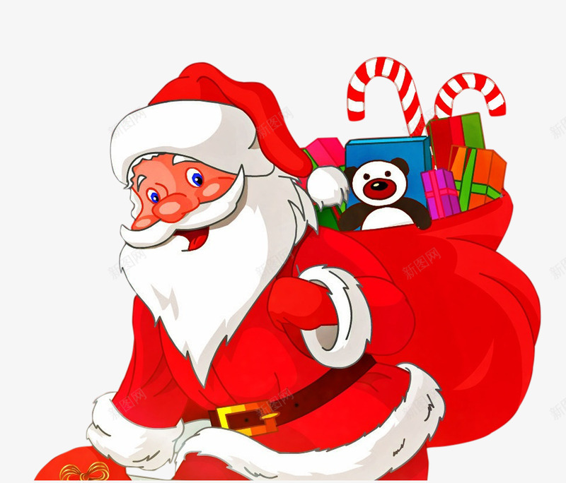 送礼物的圣诞老人png免抠素材_88icon https://88icon.com 喜庆 圣诞老人 圣诞节素材 戴红帽子 送礼物