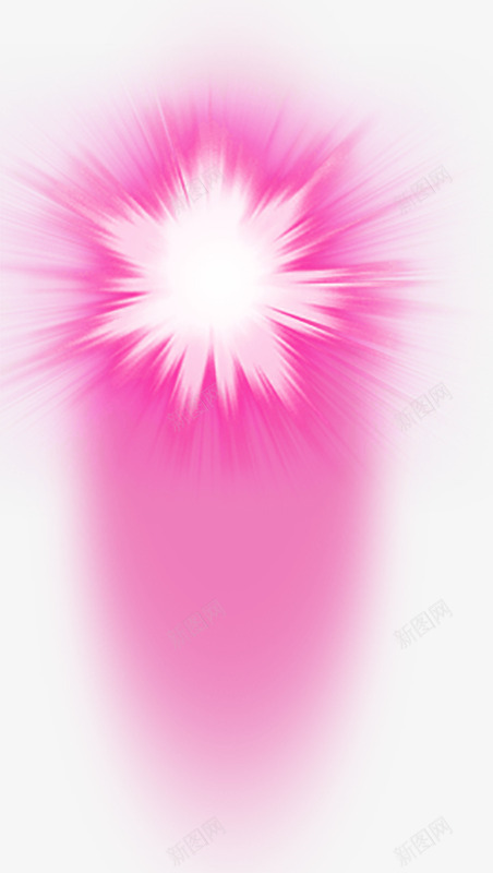 粉色爆裂的光png免抠素材_88icon https://88icon.com 光效动感 星光 爆裂