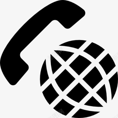 网格国际电话图标图标
