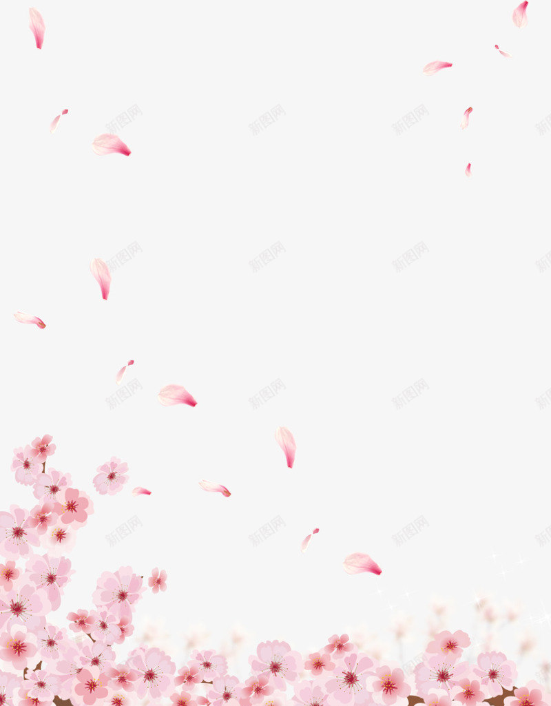 粉色美丽清新花朵png免抠素材_88icon https://88icon.com 春天 春季 春日 清新花朵 漂浮花朵 鲜花