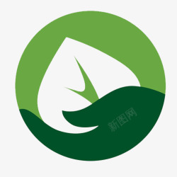 请爱护自己小清新绿色的要保护环境的图标高清图片