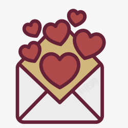 爱心信封素材