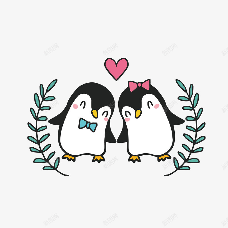 简笔绘画小动物企鹅png免抠素材_88icon https://88icon.com 企鹅 动物 卡通 图案 小企鹅图案 小清新 彩色 扁平化设计 爱情主题 简约 装饰
