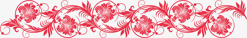 欧式纹理花纹红色边条图标图标
