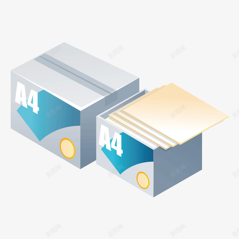 A4纸png免抠素材_88icon https://88icon.com 文件 文具 素材 纸张 蓝色