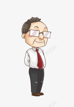 戴眼镜的男人素材