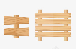 木质扁平化指示牌素材