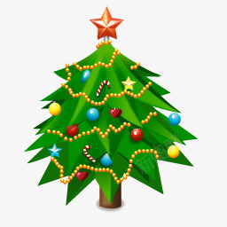 庆祝圣诞新年树图标图标