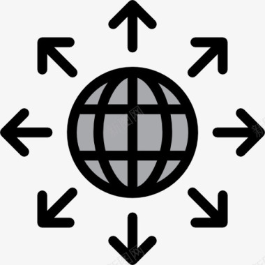 大学标志全球图标图标