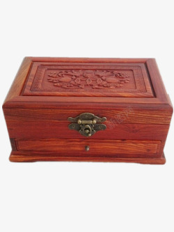 木质棕色首饰盒素材