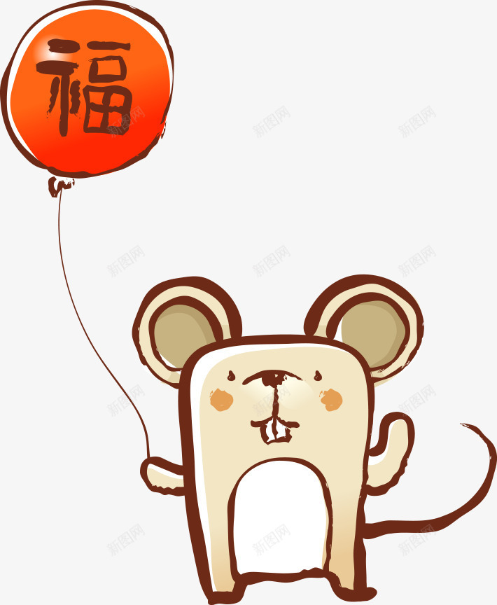 老鼠气球png免抠素材_88icon https://88icon.com 动物 卡通动物 卡通老鼠 气球 生肖 生肖动物 矢量动物 老鼠