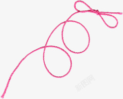 绳子粉红绳子漂浮装饰素材