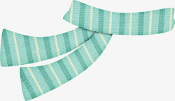 毛线围巾绿色创意围巾高清图片
