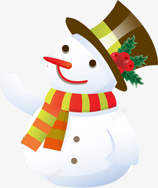 圣诞节日雪人卡通png免抠素材_88icon https://88icon.com 卡通 圣诞 节日 雪人