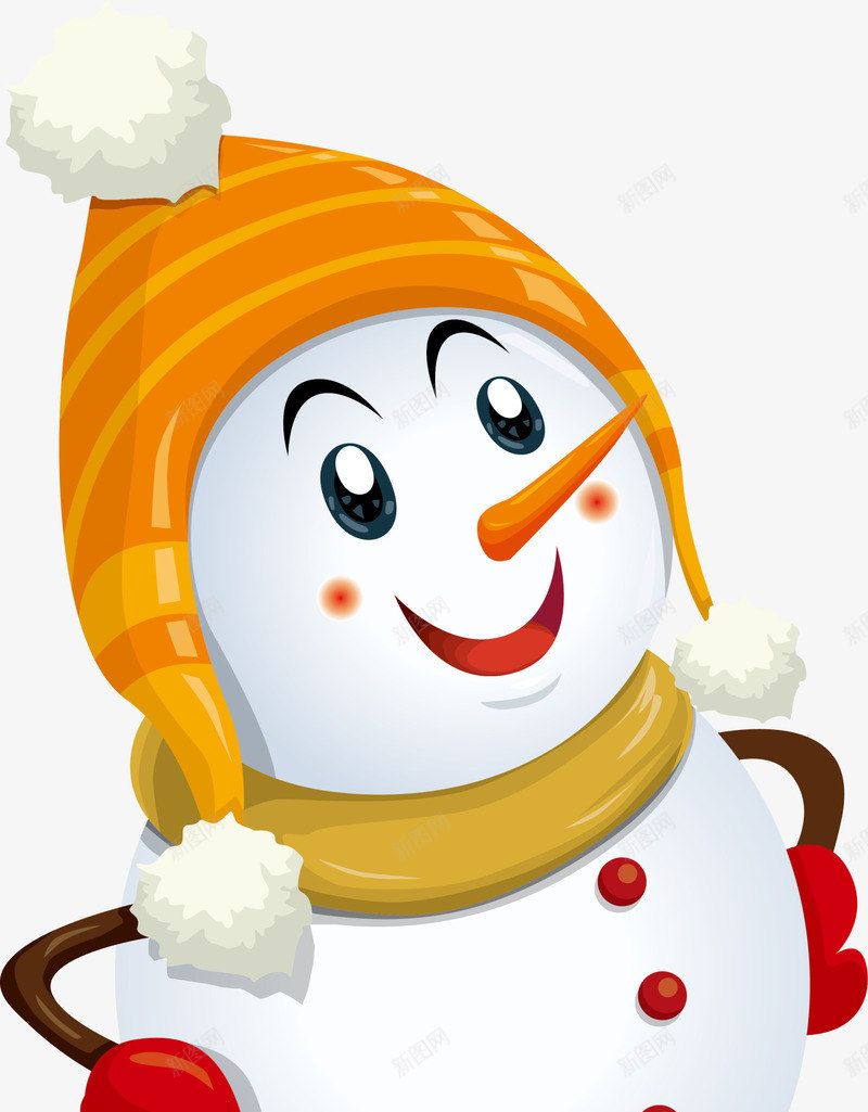 白色可爱冬日雪人png免抠素材_88icon https://88icon.com 冬日雪人 卡通雪人 可爱雪人 堆雪人 白色雪人 装饰图案