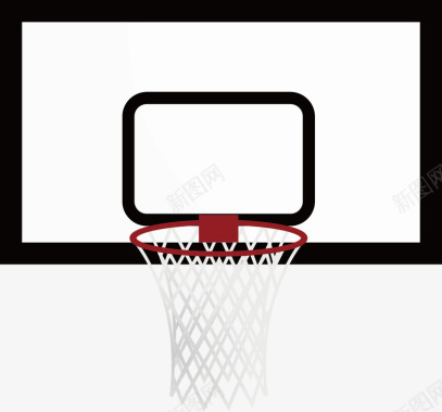 篮球板装饰矢量图图标图标