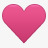 心粉红色的心爱hearticons图标图标