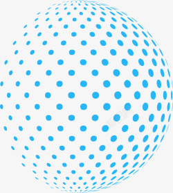 科学世界圆点创意蓝色科技球高清图片