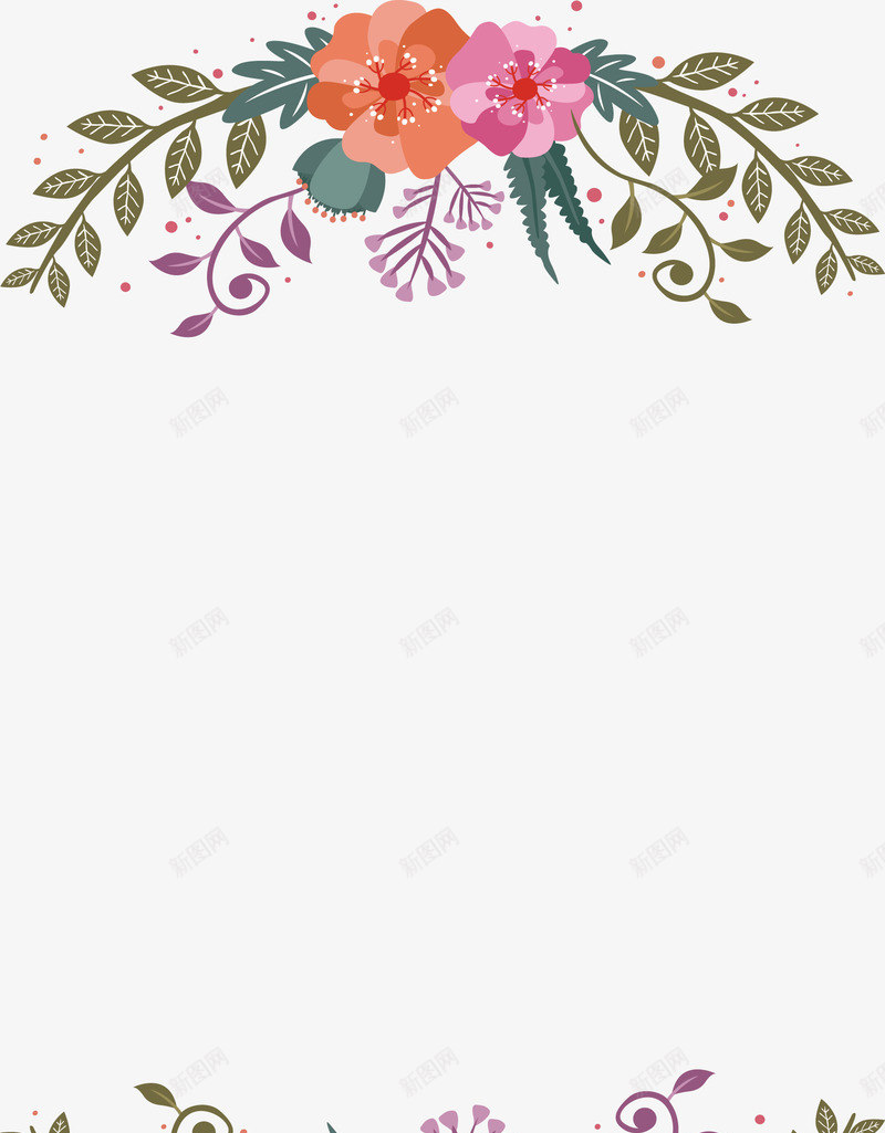 邀请函花边矢量图ai免抠素材_88icon https://88icon.com 年会邀请函 矢量png 花丛 花边 邀请函 邀请函花边 矢量图