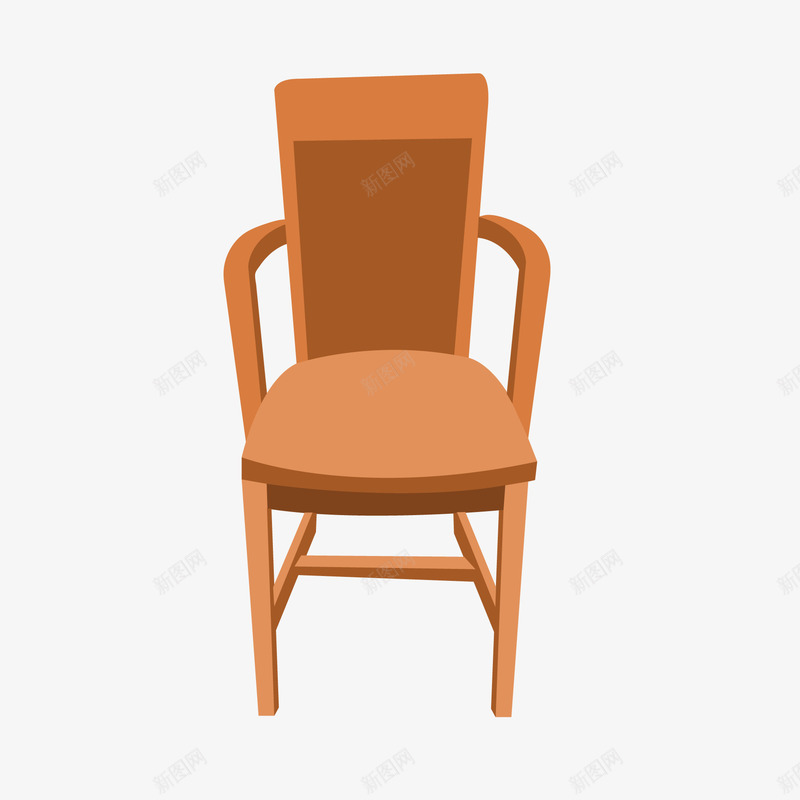 卡通木质椅子矢量图ai免抠素材_88icon https://88icon.com 室内设计 家具设计 木质 椅子设计 软装 矢量图