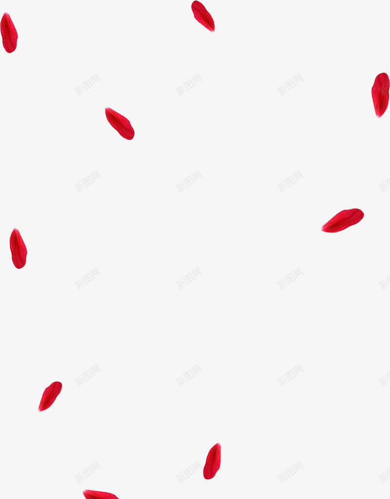 红色漂浮花瓣装饰分层png免抠素材_88icon https://88icon.com 分层 漂浮 红色 花瓣 装饰