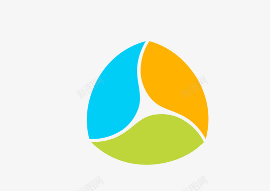 logo标识彩色花瓣logo2图标图标