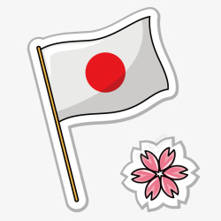 膏药日本旗帜高清图片