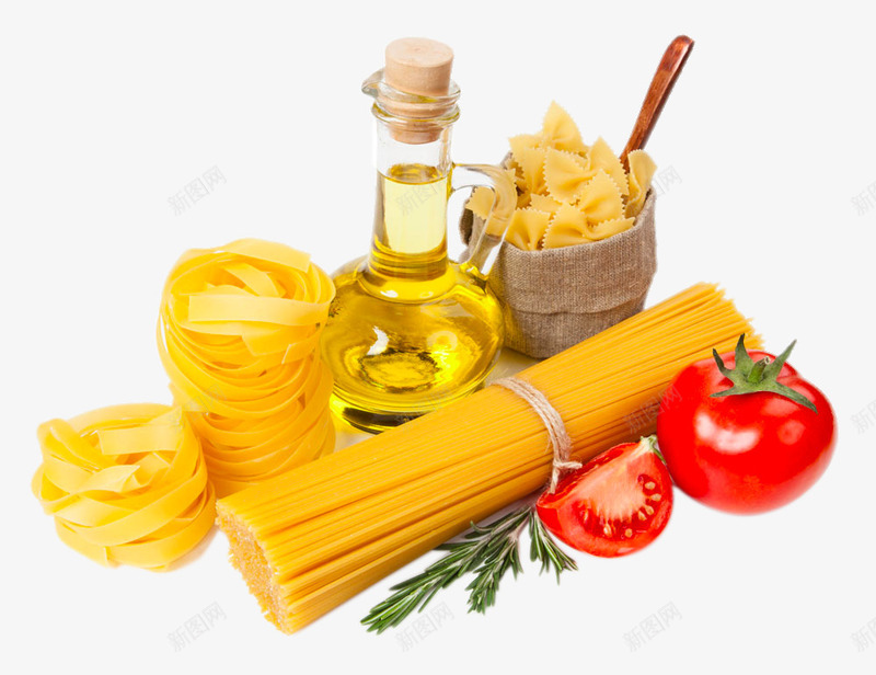 厨房食材png免抠素材_88icon https://88icon.com png图片 png图片素材 产品实物 免费png素材 橄榄油 番茄 面条