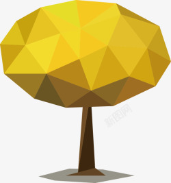 几何立体大树素材