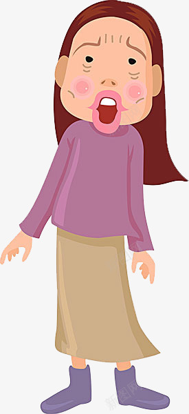 惊呆了的女生png免抠素材_88icon https://88icon.com 卡通手绘 卡通脸红 女生 目瞪口呆 表情包 装饰