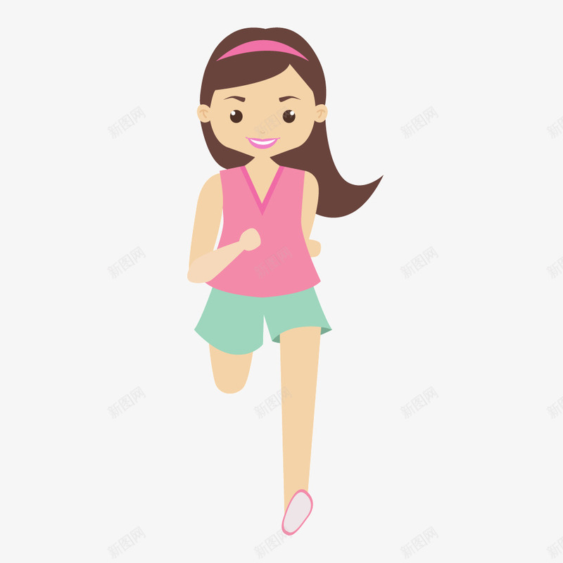 女生跑步健身运动矢量图ai免抠素材_88icon https://88icon.com 健身 女生 跑步 运动 矢量图