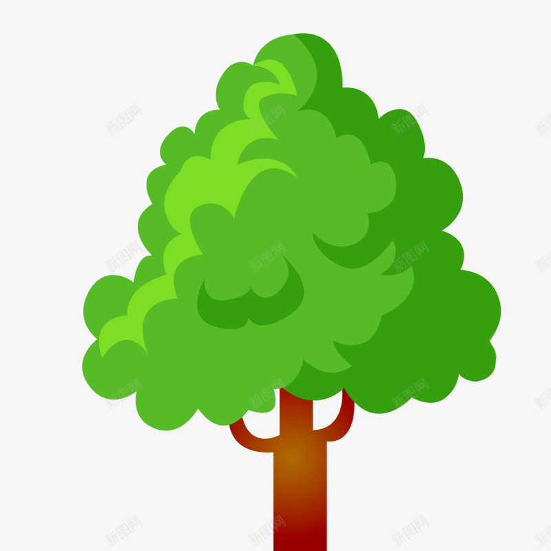 扁平化大树png免抠素材_88icon https://88icon.com 写实 创意 卡通 树木 植物 环保 绿色