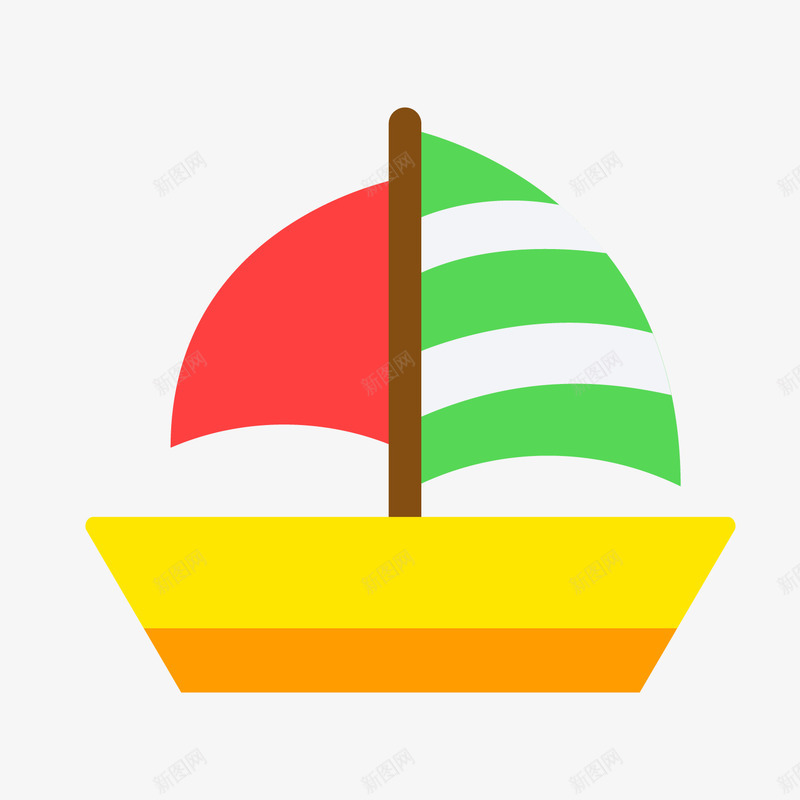 彩色卡通帆船png免抠素材_88icon https://88icon.com 卡通帆船 帆船标签 彩色帆船 背景装饰