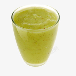 玻璃杯里的绿色饮品素材