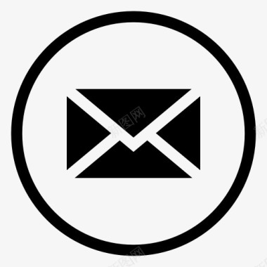 圈通信电子邮件信封信件邮件媒体图标图标