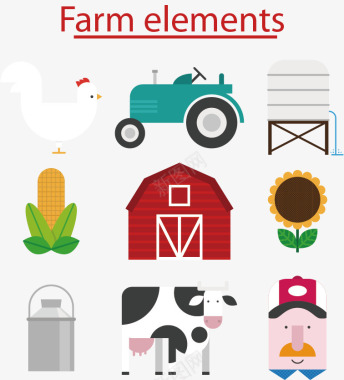 食品banner素材卡通农业图标图标