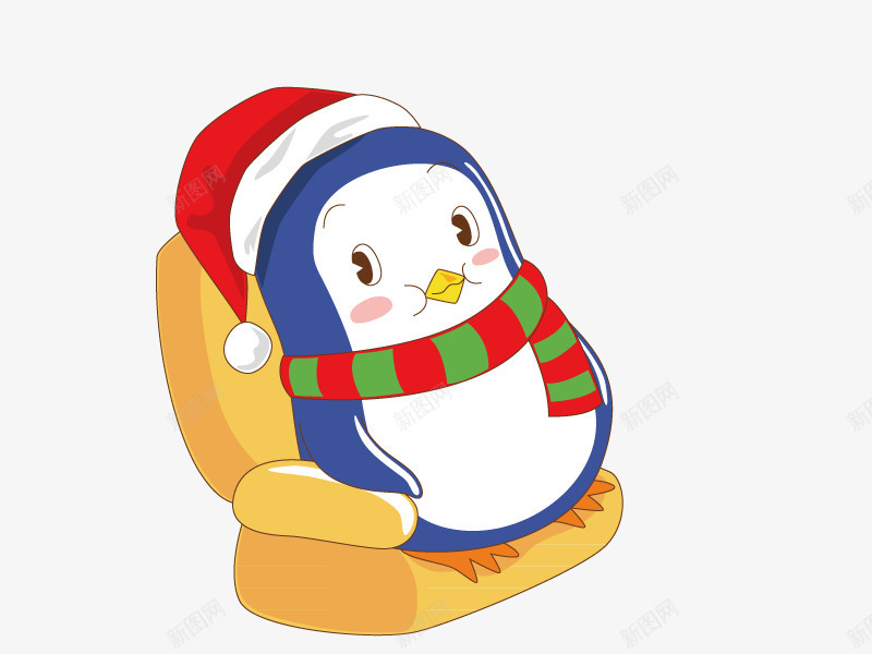 卡通企鹅png免抠素材_88icon https://88icon.com 企鹅 创意企鹅 椅子上的企鹅