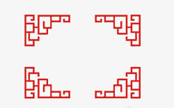 花纹边款中国风卡通边款花纹时尚效果高清图片